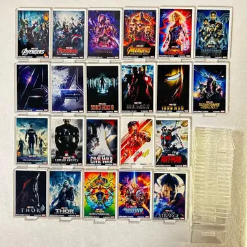 마블 영화 포스터 아크릴 스탠드 세트 22개 세트