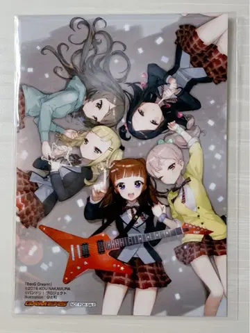 [레어] Poppin'Party 소설 초기 게이머즈 혜택 브로마이드