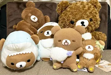 갈색 아기 곰 봉제 인형 6개 세트