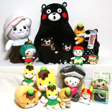 지역 굿즈 캐릭터 군마짱 쿠마몬 사노마루 봉제 인형 토치스케 묶음 판매