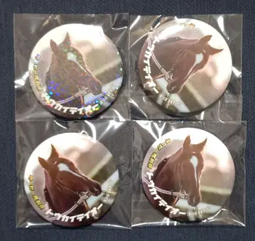 더비마 열전 복권 트레이딩 캔뱃지 토카이 테이오 4개