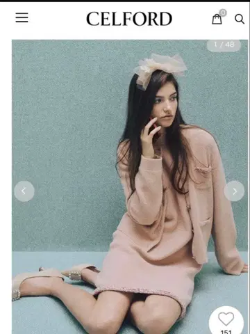 CELFORD 미니 니트 원피스 세트