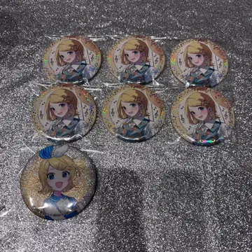 프로세카 카가미네 린 감사제 글리터 캔뱃지 4주년