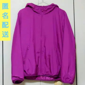 [ 미사용 새상품급 ] 유니클로 안감 플리스 후드티 핑크 퍼플 L 사이즈