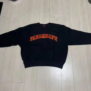 Paragraph P08 블랙 맨투맨 L