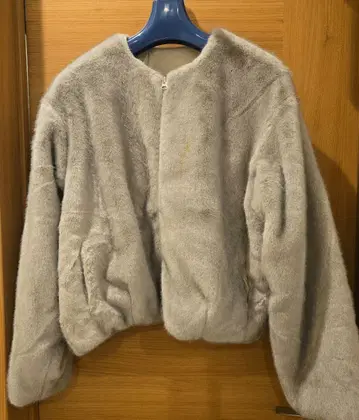 GALLARDA GALANTE 그레이 노카라 퍼풍 자켓