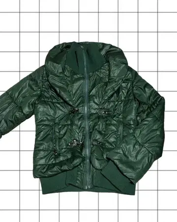 그린 재킷 헤이세이 아우터 y2k