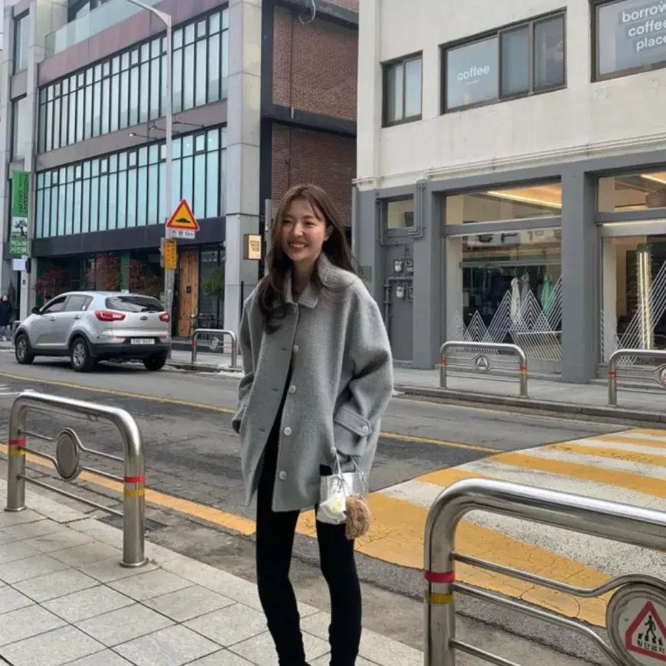 tannat Boucle half coat TANNAT | 타낫 Tanat Black Half Coat on