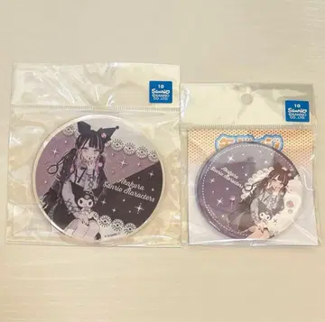 아카쿠라 x 산리오 [ 쿠로미 ] 캔뱃지 아크릴 코스터