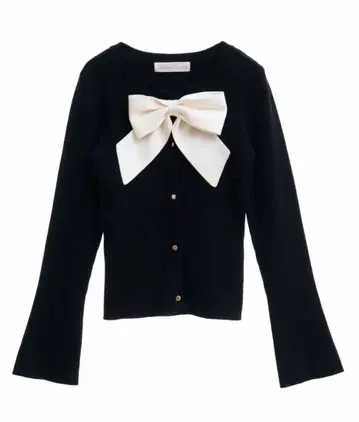 31 Sons de mode 탈부착 배색 리본 가디건 상의