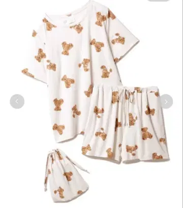 [ 새상품 ] 레어 젤라또피케 테디베어 룸웨어 복조리 3세트