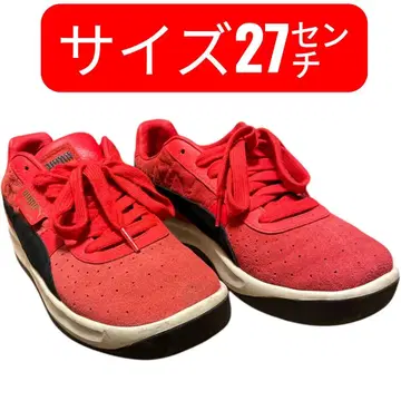 PUMA 스니커즈 27cm 레드 블랙
