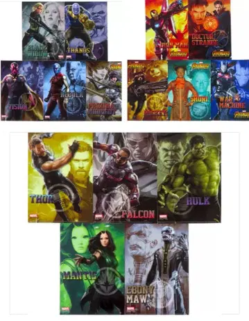 어벤져스/인피니티 워 A5 미니 클리어 파일 세트 (5매)