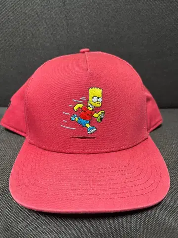 VANS 심슨 바트 캡 빨간색