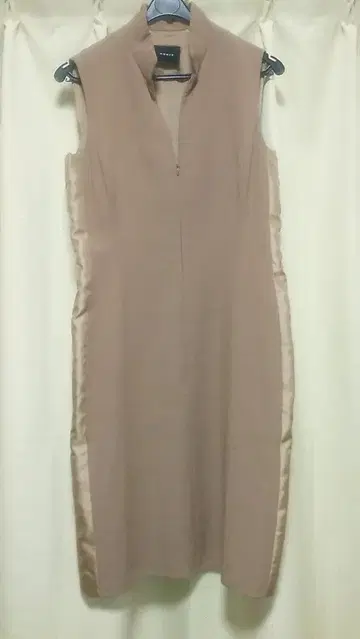 AKRIS 슬리브리스 가을/겨울 원피스 베이지 브라운