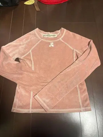 Rest&Recreation 벨로아 핑크 상의