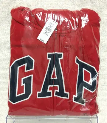 GAP 로고 집업 후드티 빨간색 160cm xxl
