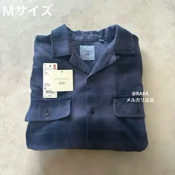 유니클로 JW ANDERSON 브러쉬드 코튼 오버 사이즈 셔츠