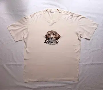 [팬 필견] DOMON 비글 자수 T셔츠 아이보리