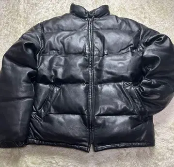 새상품급 레어 샷 램 가죽 다운 자켓 양가죽 214D 블랙