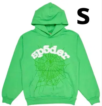 sp5der 후드티 스파이더 후드티 그린 정품 S