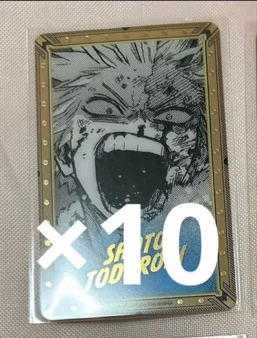 나의 히어로 아카데미아 히로아카전 금박 클리어 카드 토도로키 쇼토 10장
