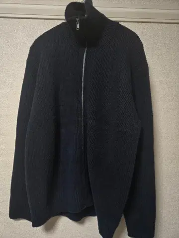 유니클로 JWA 수플레얀 리브 풀 집업 스웨터 드라이버즈 니트