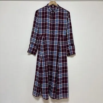 mila owen 미라 오웬 벨트 체크 셔츠 원피스 1