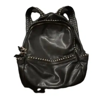 00s archive 가죽 스터드 백팩 y2k