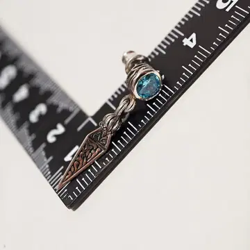 viewlu  실버 925 청석 대거 귀걸이 SV 액세서리