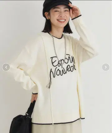 이번 시즌 새상품 HONEYSUCKLE ROSE 니트 야와라쿠 니트 L