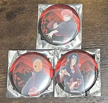 NARUTO 아카츠키 모듬 캔뱃지 3종 세트 이타치 토비 사소리