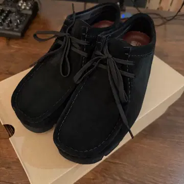 Clarks GORE-TEX 왈라비 26.5 블랙 스웨이드
