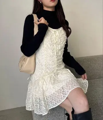 NICE CLAUP 드로스트 튜닉 원피스 [ WEB 한정판 색상 있음 ]