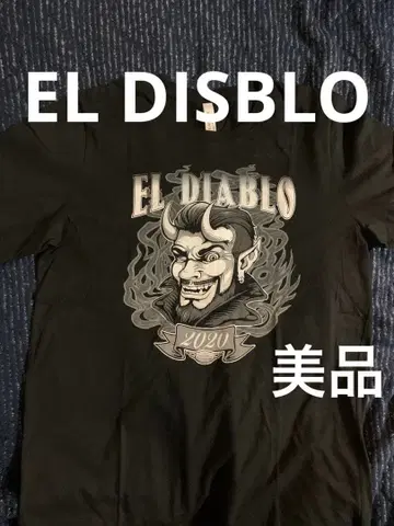 EL DIABLO 2020 블랙 T셔츠. 새상품급