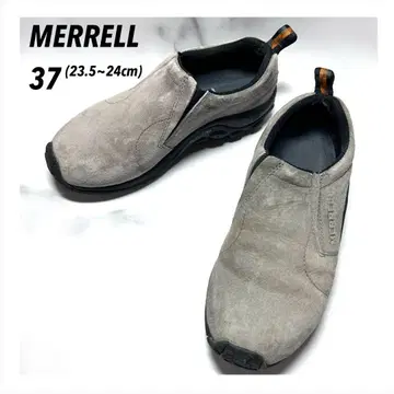 [ 하자품 ] 머렐 스니커즈 슬립온 로우컷 스웨이드 37 베이지 그레이