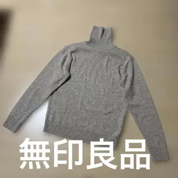무인양품 울 100% 터틀넥 니트 스웨터