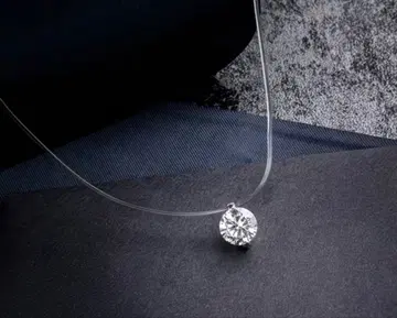 공예용 실 D 클래스 모이사나이트 2ct 목걸이 45cm