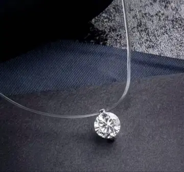 공예용 실 D 클래스 모이사나이트 2ct 목걸이 45cm