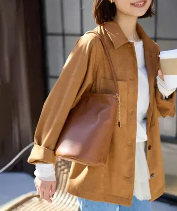 [ SLOBE IENA ] 페이크 스웨이드 셔츠 블루종