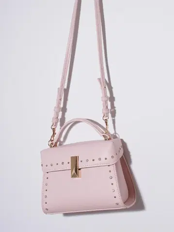 [택 포함 미사용 새상품!] CELFORD [뤼탕] 비쥬 스터드 미니백