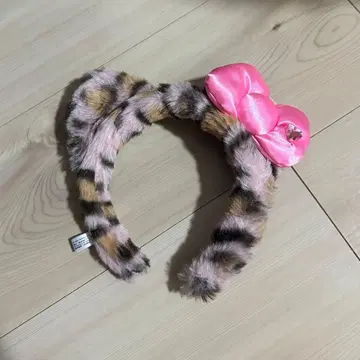 정가 이하 usj 머리띠 키티 핑크 레오파드 무늬