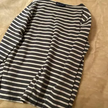 세인트 제임스 긴팔 보더 티셔츠 그레이