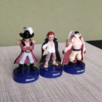 원피스 미니 피규어 세트 미호크 샹크스 흰 수염