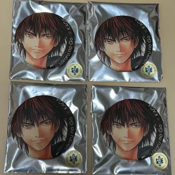 히카루의 바둑 원화전 카가 테츠오 캔뱃지 4개 세트 복권