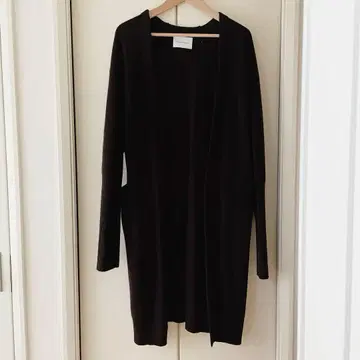 [새상품급] ADAM ET ROPE 리브 롱 가디건 다크 브라운