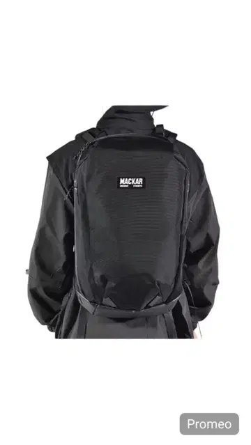 MACKAR 블랙 슬림 백팩 PC 컴팩트 노트북