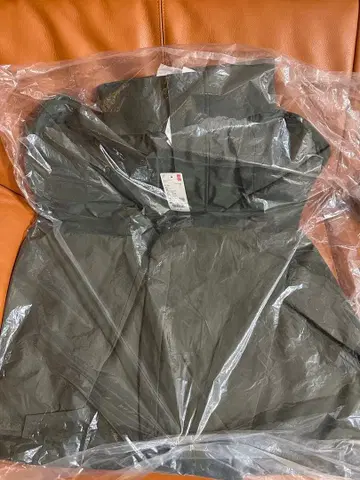 미사용 UNIQLO 윈드프루프 스탠드 블루종 57OLIVE XL 남성용