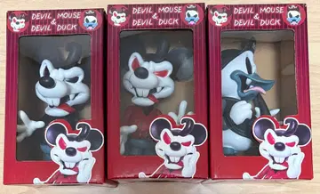 레어 데빌 마우스 & 데빌 덕 피규어 3체 세트