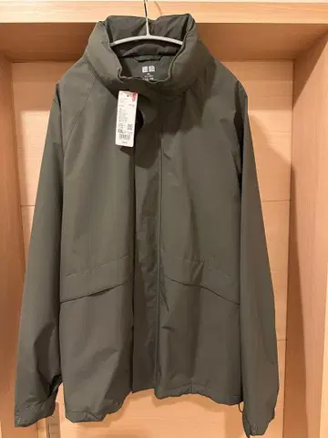 미사용 윈드프루프 스탠드 블루종 XXL 57 Olive 유니클로 올리브